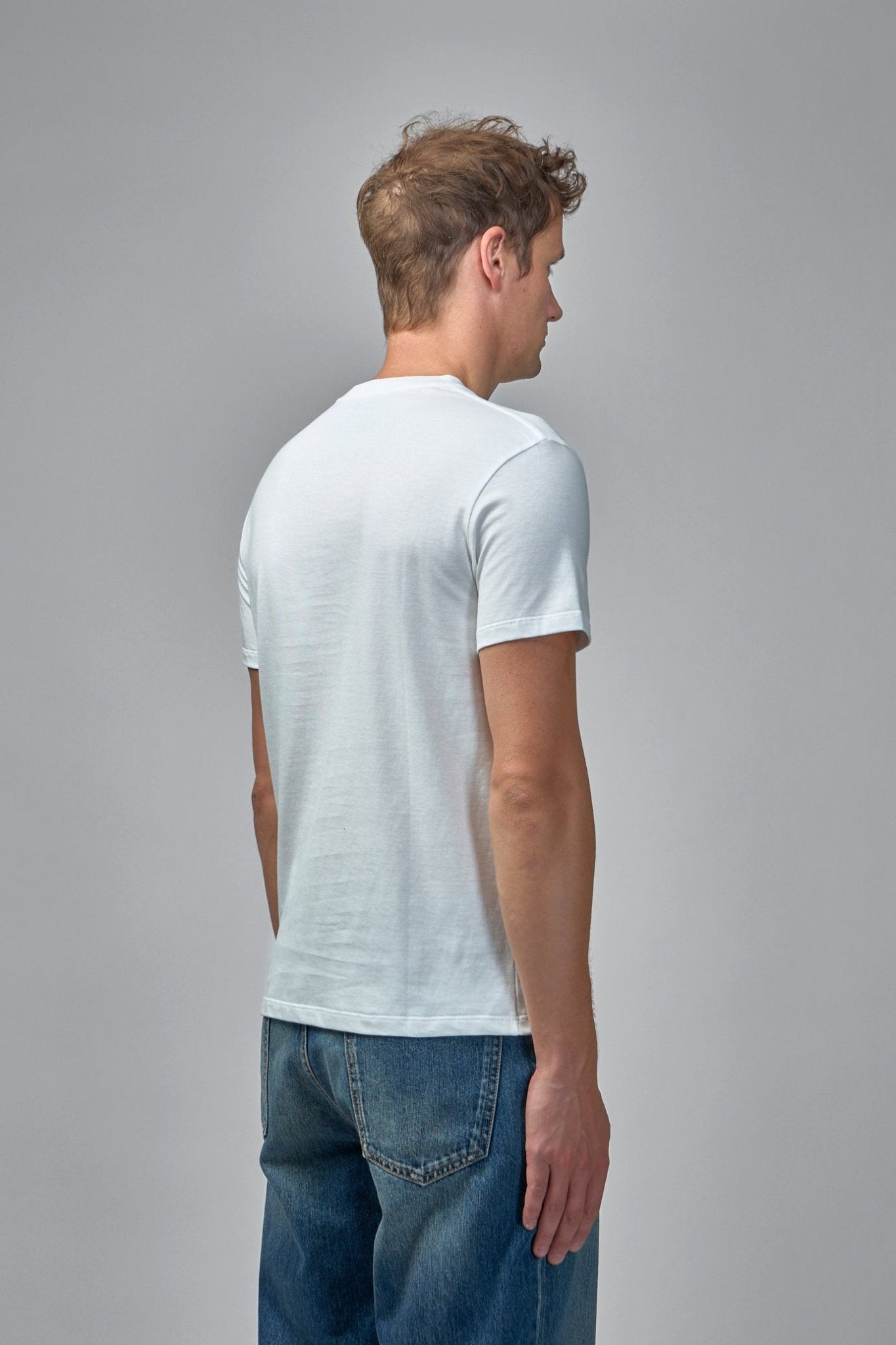 Cotton T-shirt with Vlogo Patch