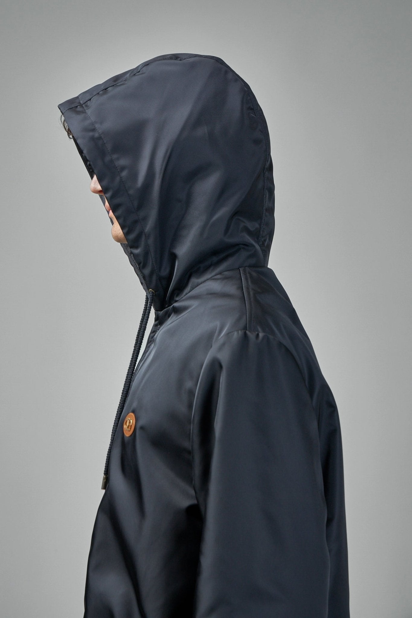 Men Zip-up Drawstring Jacket