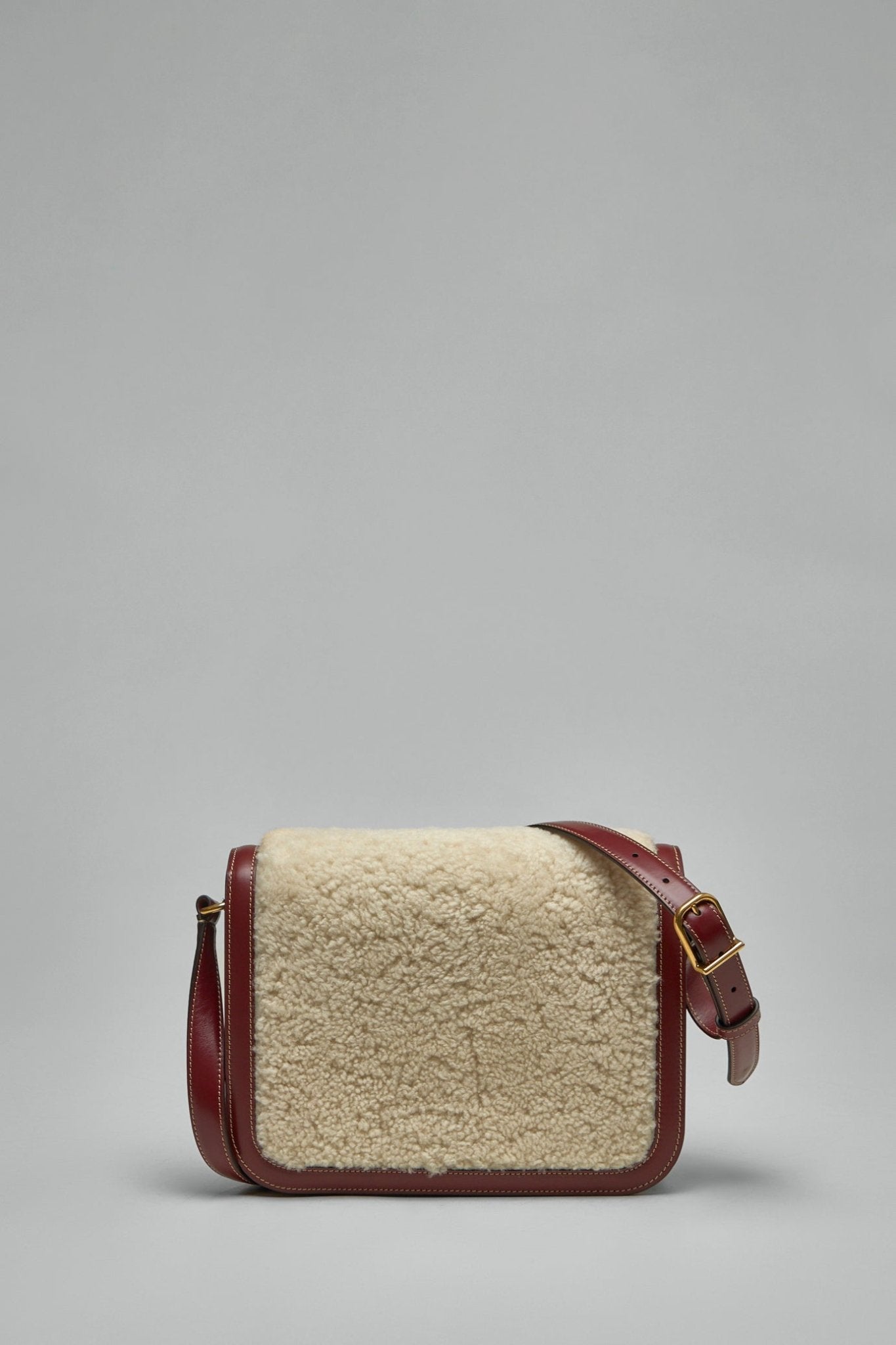VLogo Plaque Foldover Top Shoulder Bag