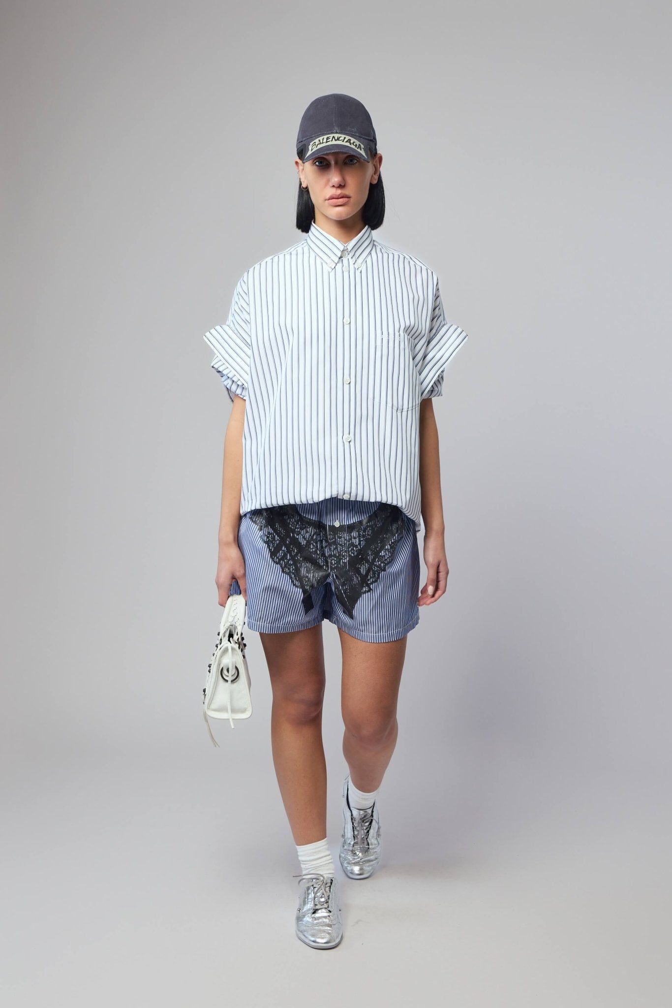 Striped Trompe L'oeil Boxer Shorts