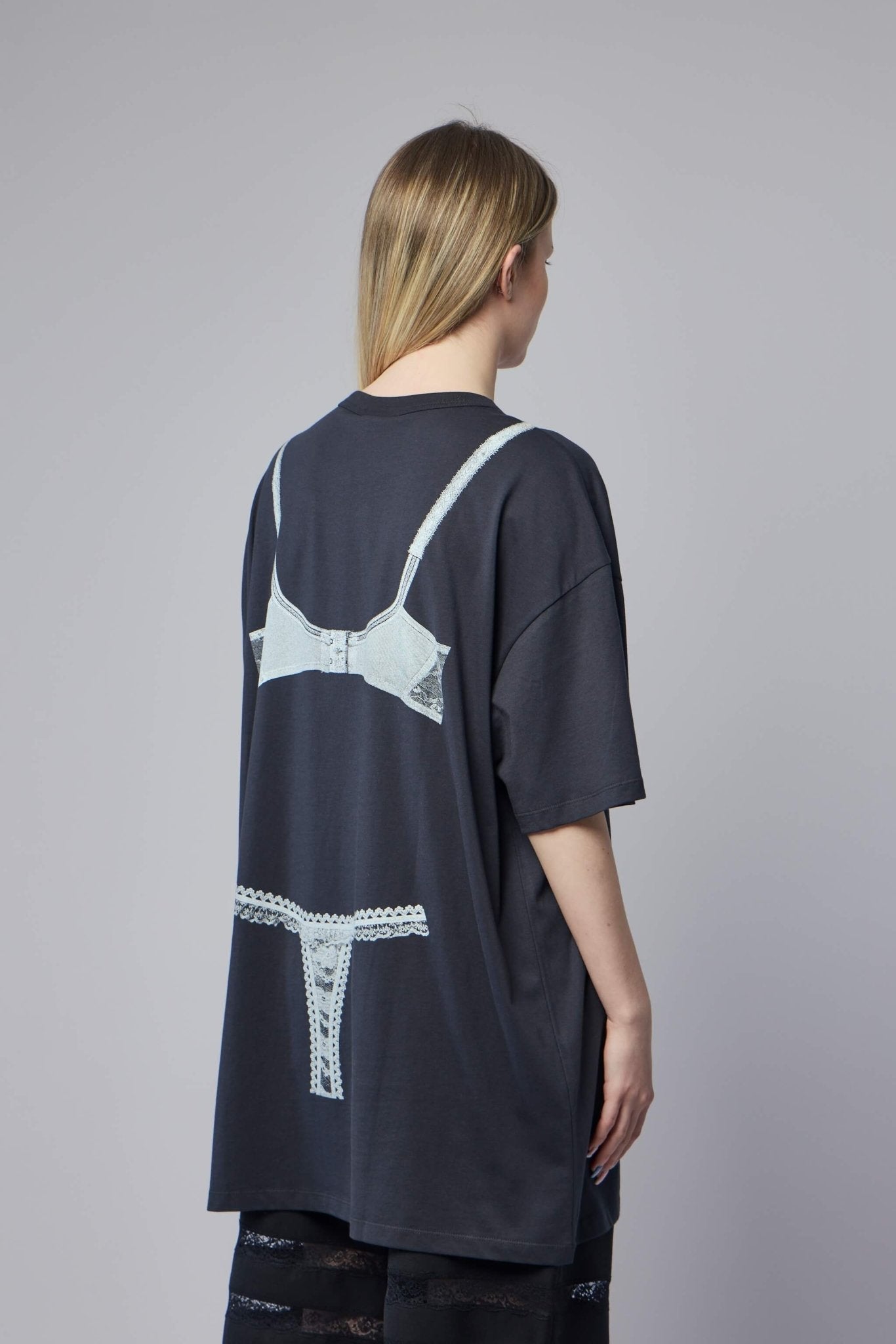Women Trompe L'oeil Tall Tee Knit