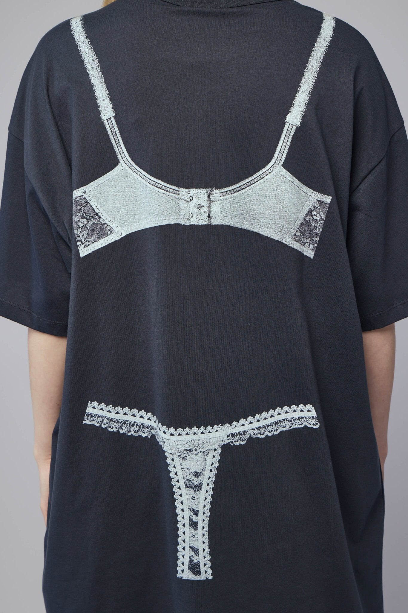 Women Trompe L'oeil Tall Tee Knit