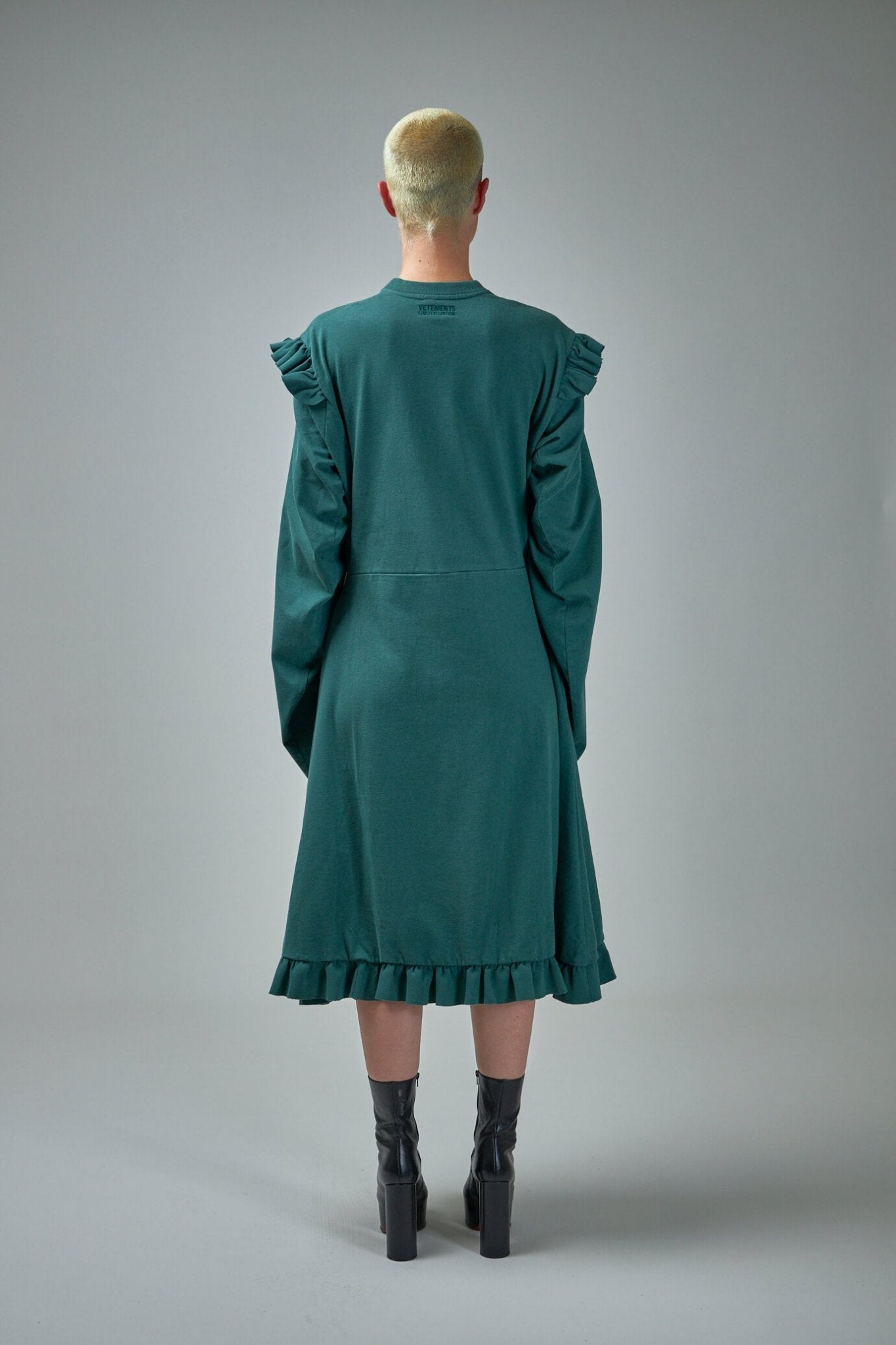 Ruffle Jersey Dress Police