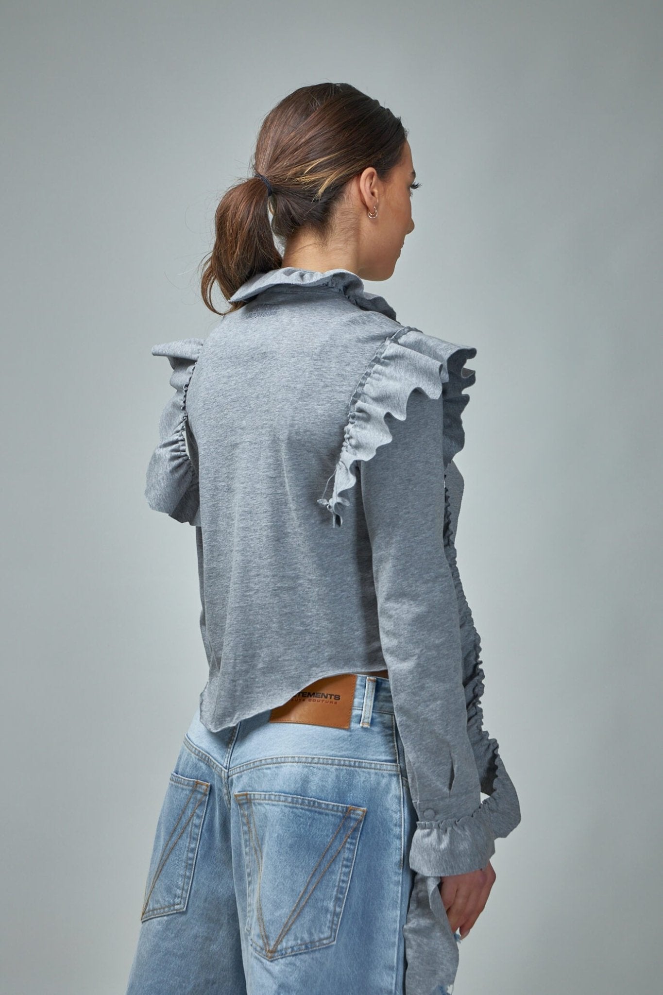 Deconstructed Jersey Blouse