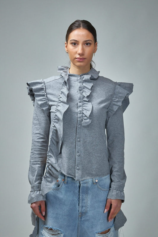 Deconstructed Jersey Blouse