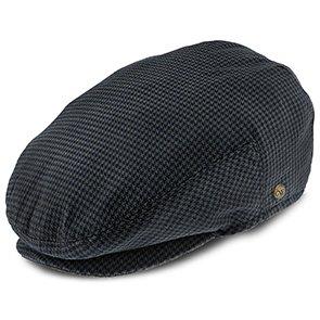 The Blazer - Walrus Hats Navy/Green Houndstooth Polyester Ivy Cap