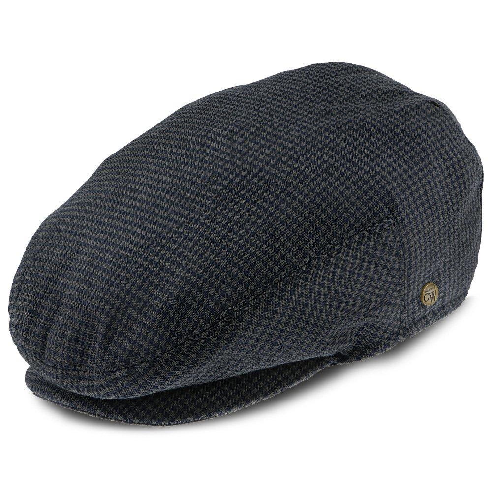 The Blazer - Walrus Hats Navy/Green Houndstooth Polyester Ivy Cap