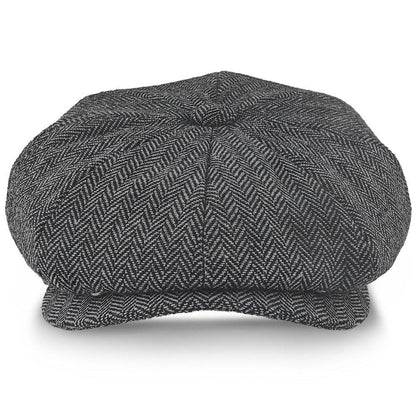 Shelby - Walrus Hat Wool Blend 8 Panel Newsboy Cap