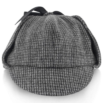 Fox & Hound - Walrus Hats Multi-colored Wool Blend Checkered Sherlock Holmes Deerstalker Hat