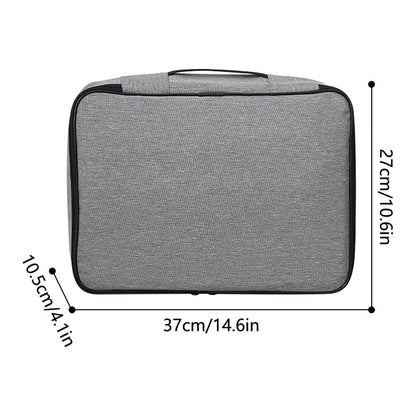 Fireproof Document Organizer Box with Mesh Pockets, 14.6 Inch
