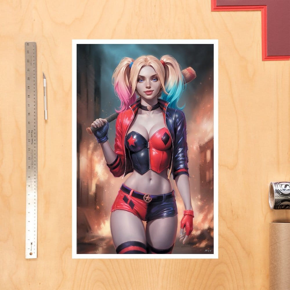 DC Comics – Harley Quinn Fine Art Print by Will Jack, Unframed | Sideshow