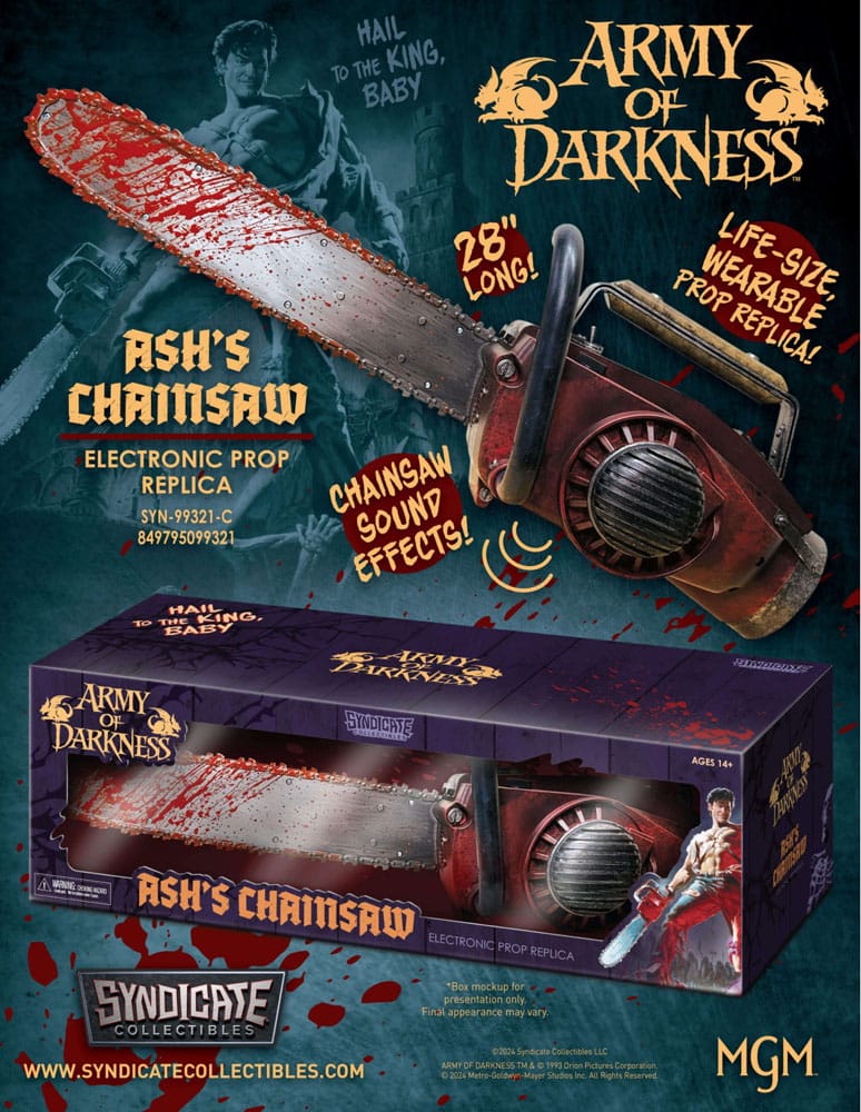 EVIL DEAD: ARMY OF DARKNESS - Officially Licensed 1:1 Ash's Chainsaw Replica
