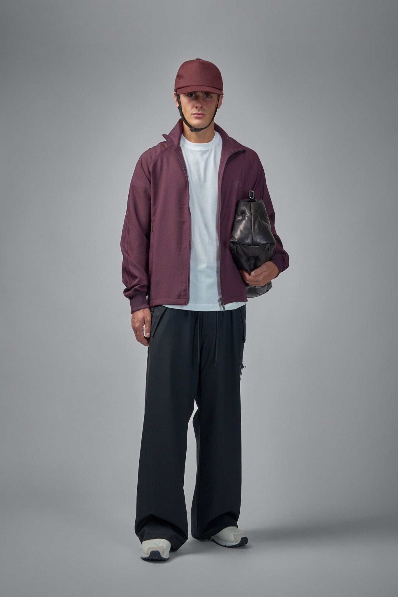Cuffed Track Wide-leg Pants