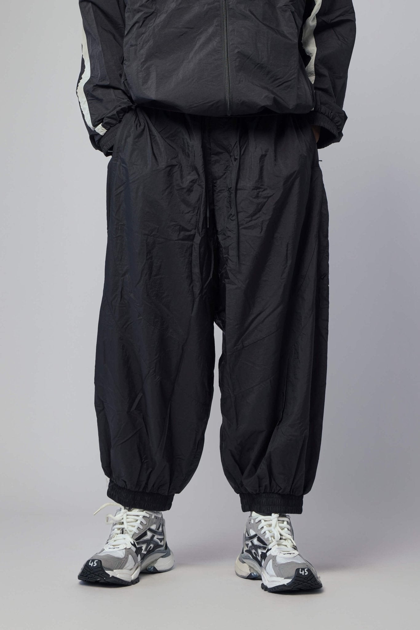 Raw Edge 3 Stripes Nylon Shell Pants