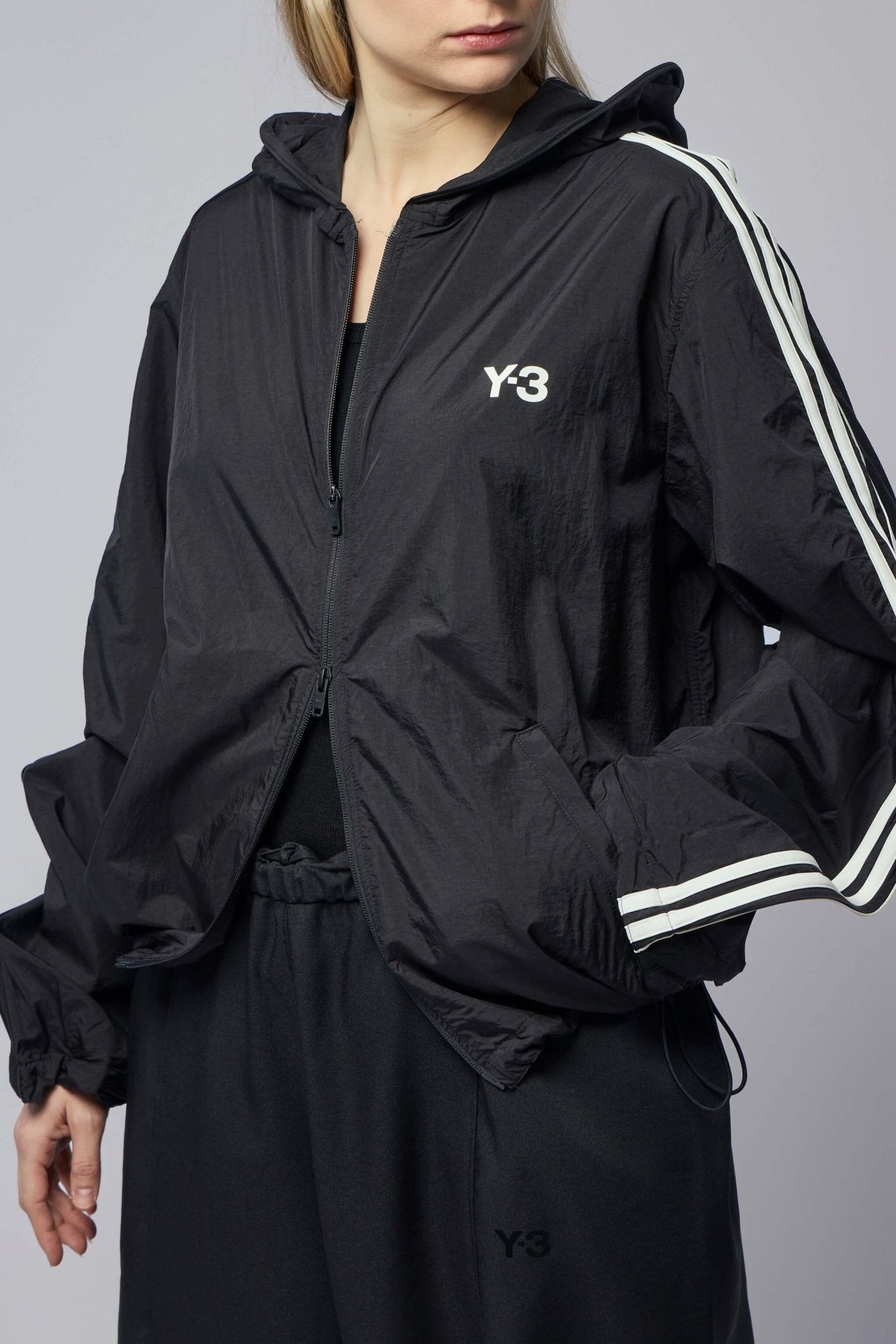 Nylon Wired 3-stripes Track Top
