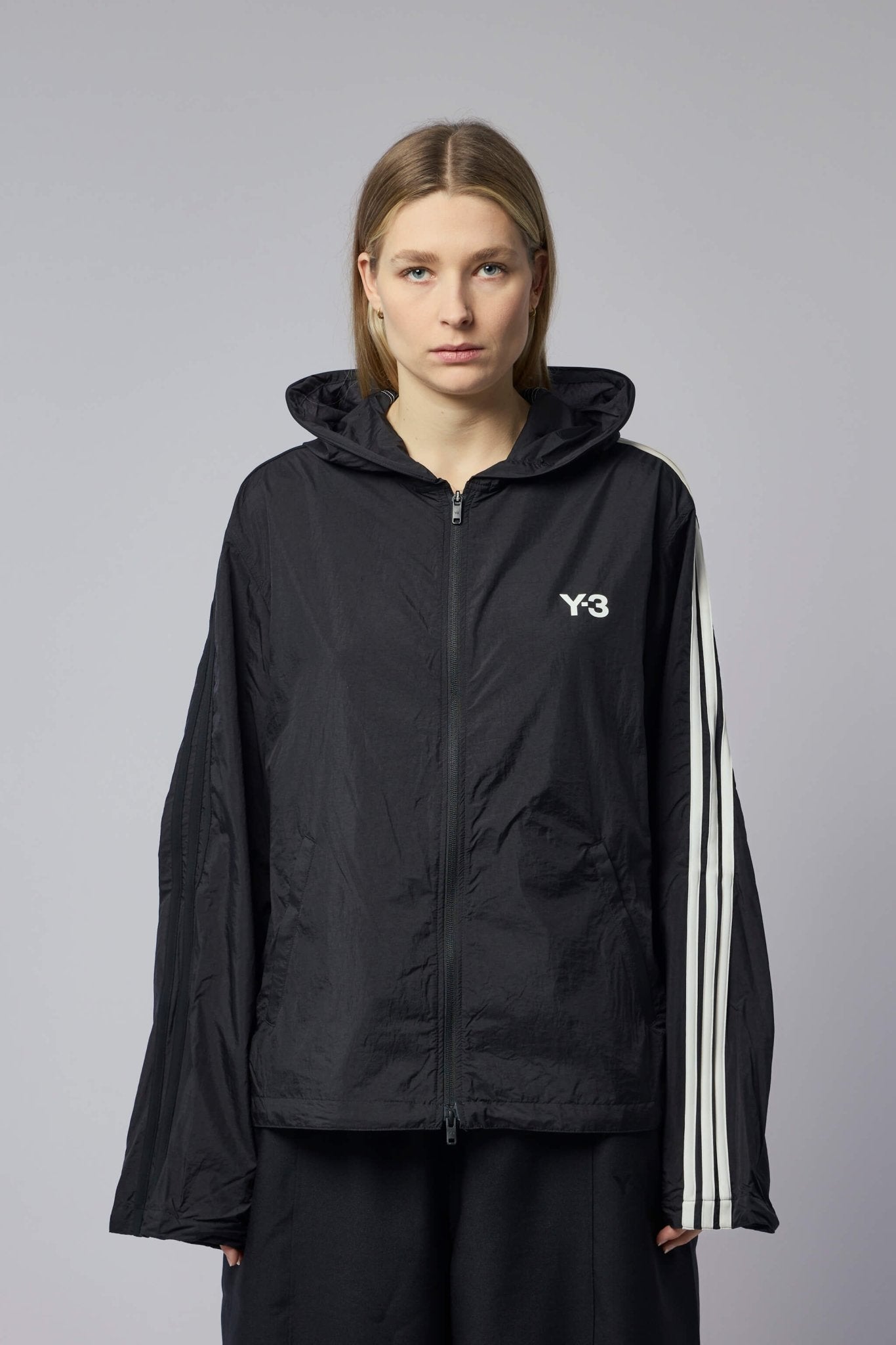 Nylon Wired 3-stripes Track Top