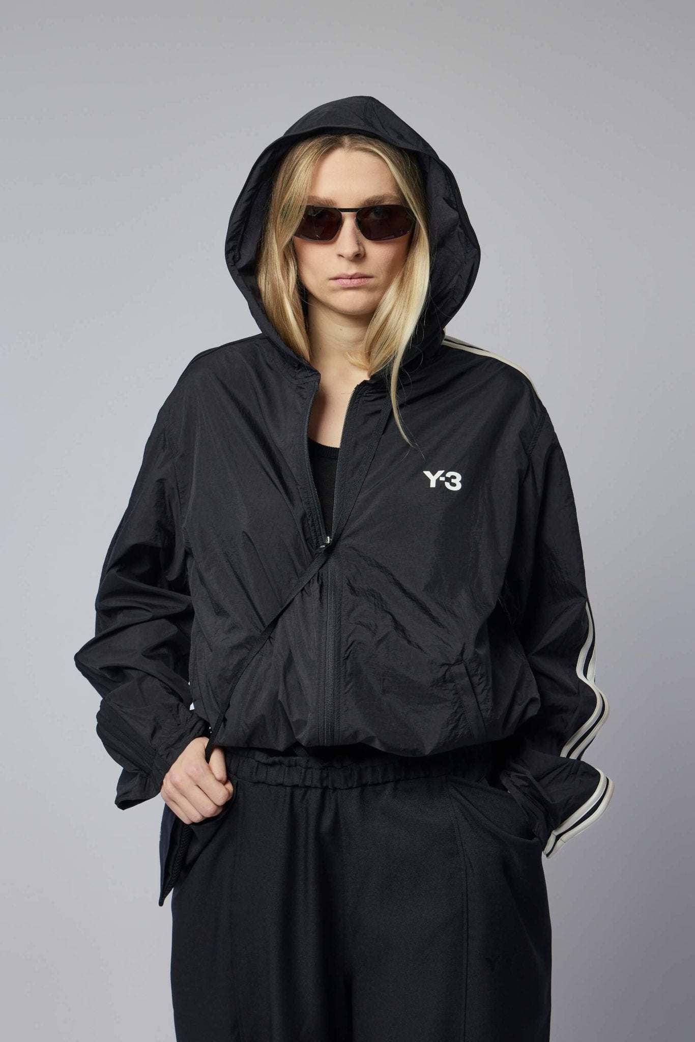 Nylon Wired 3-stripes Track Top