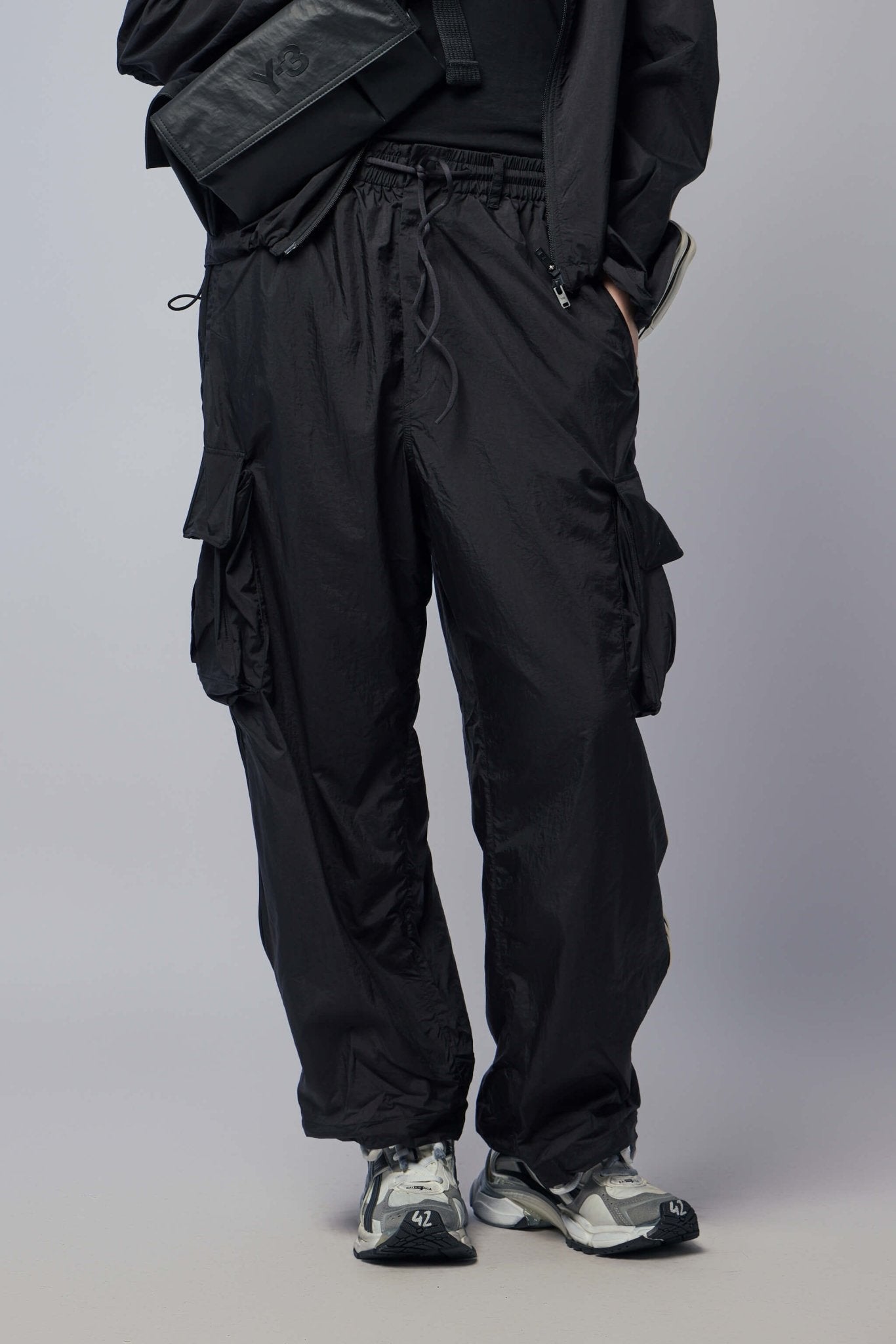 Nylon Wired 3 Stripes Cargo Pants