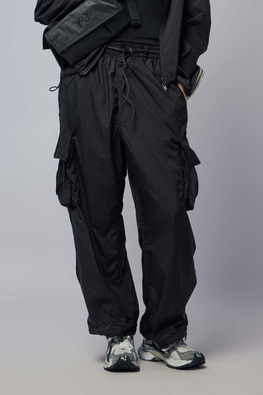 Nylon Wired 3 Stripes Cargo Pants