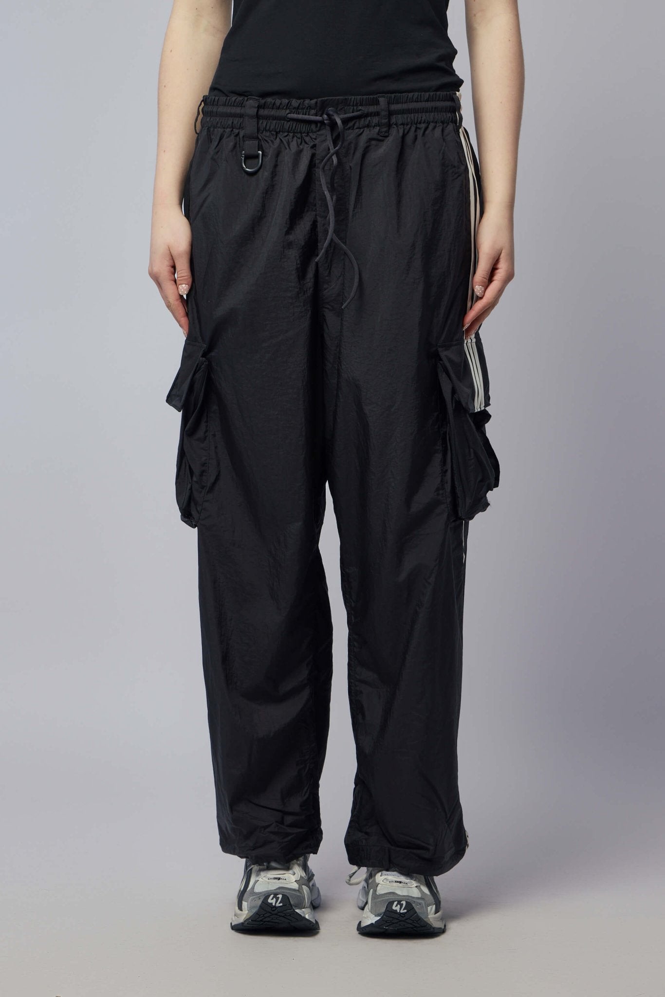 Nylon Wired 3 Stripes Cargo Pants