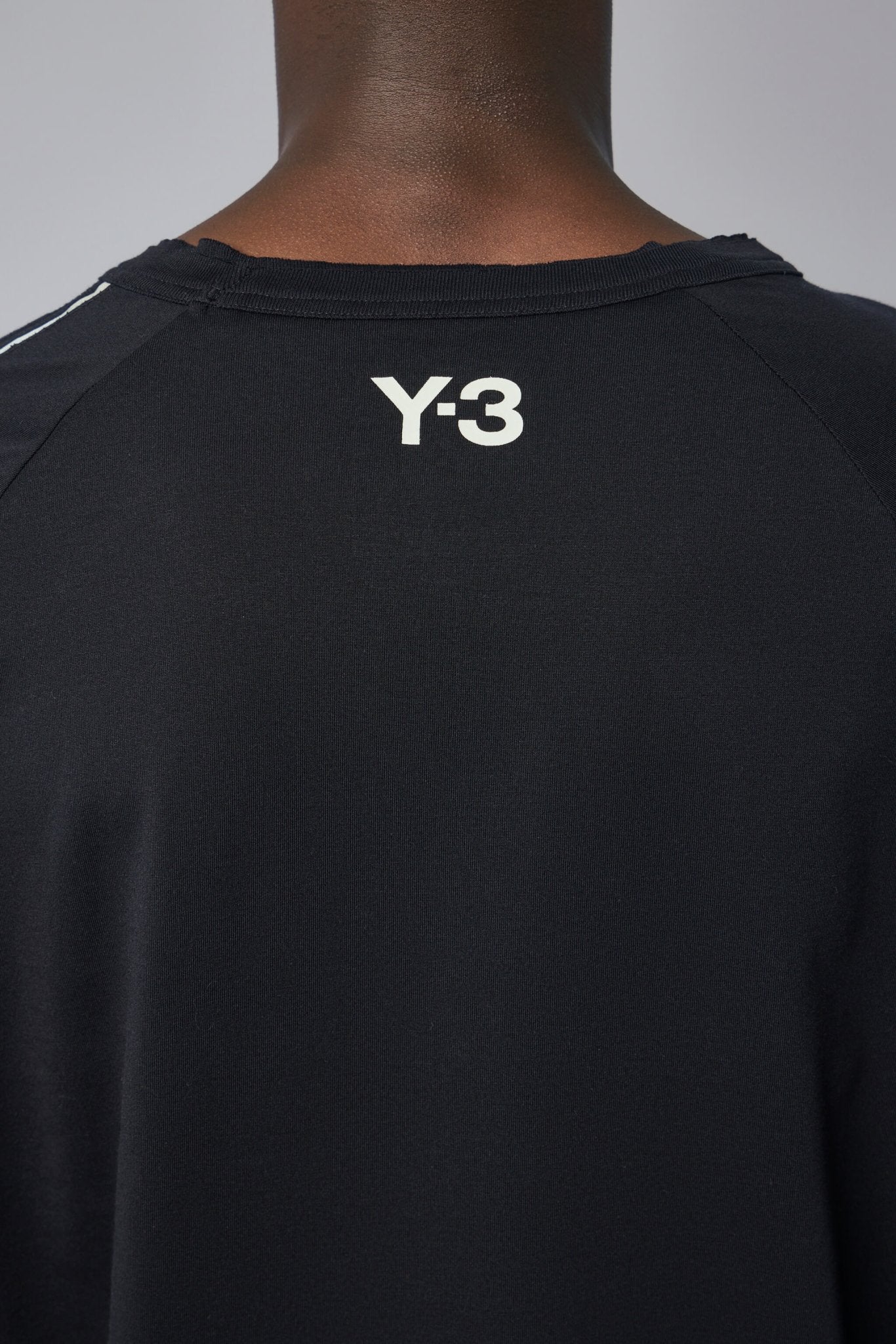 Raw Edge 3-stripes Long Sleeve Tee