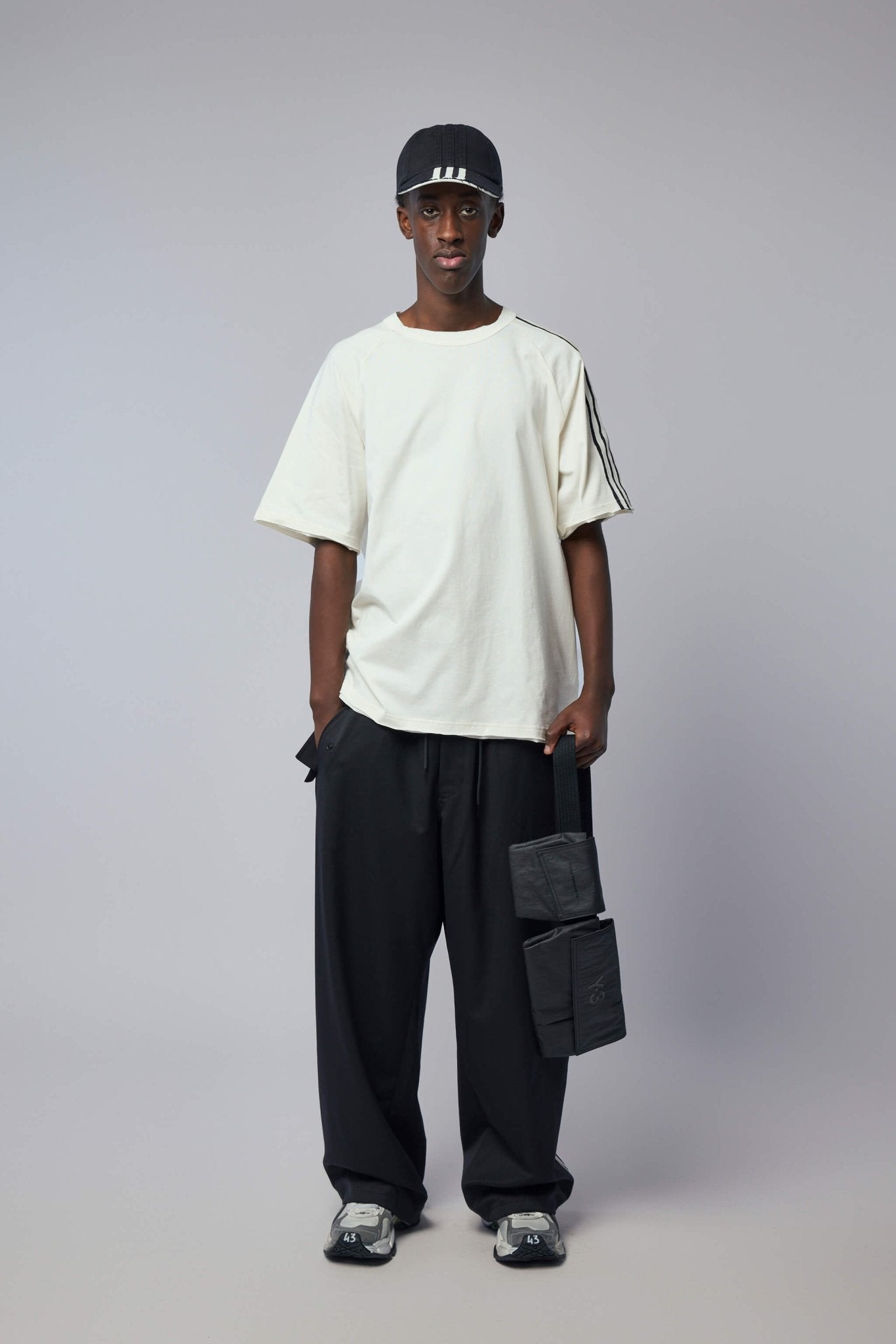Raw Edge 3 Stripes Short Sleeve Tee