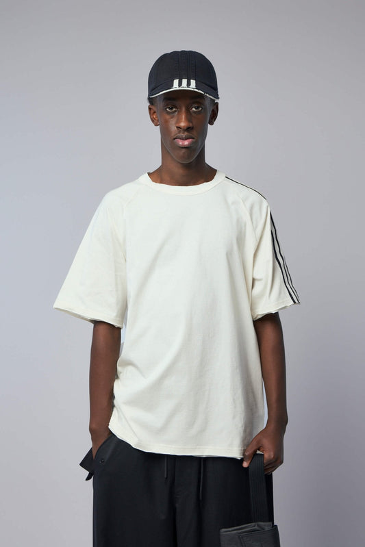 Raw Edge 3 Stripes Short Sleeve Tee
