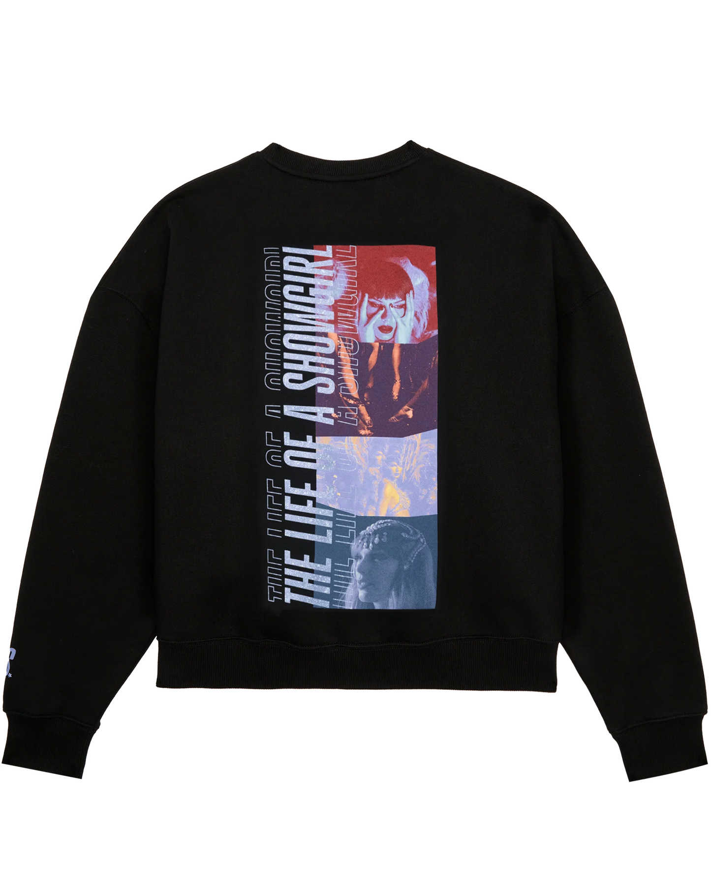 The Life of a Showgirl Film Strip Black Crewneck Sweatshirt