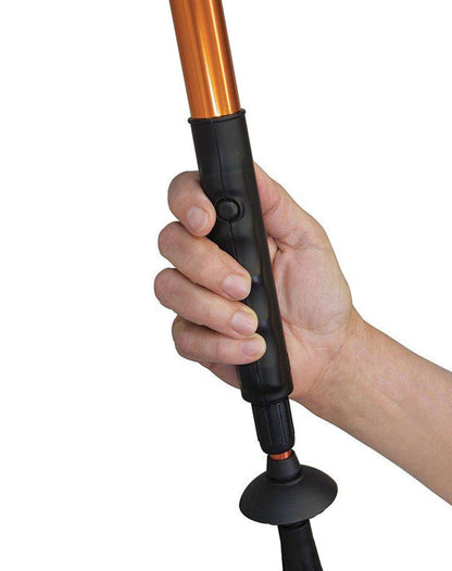 Zap Hike 'n' Strike Stun Gun  with Flashlight Hiking Staff Black or Orange