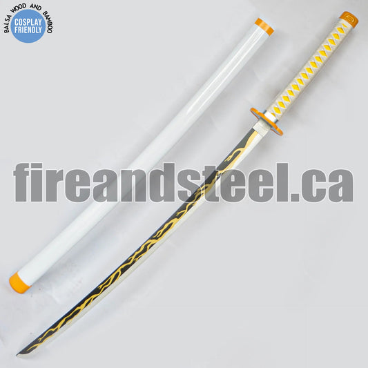 Zenitsu Agatsuma's Yellow Nichirin Katana (Wood)